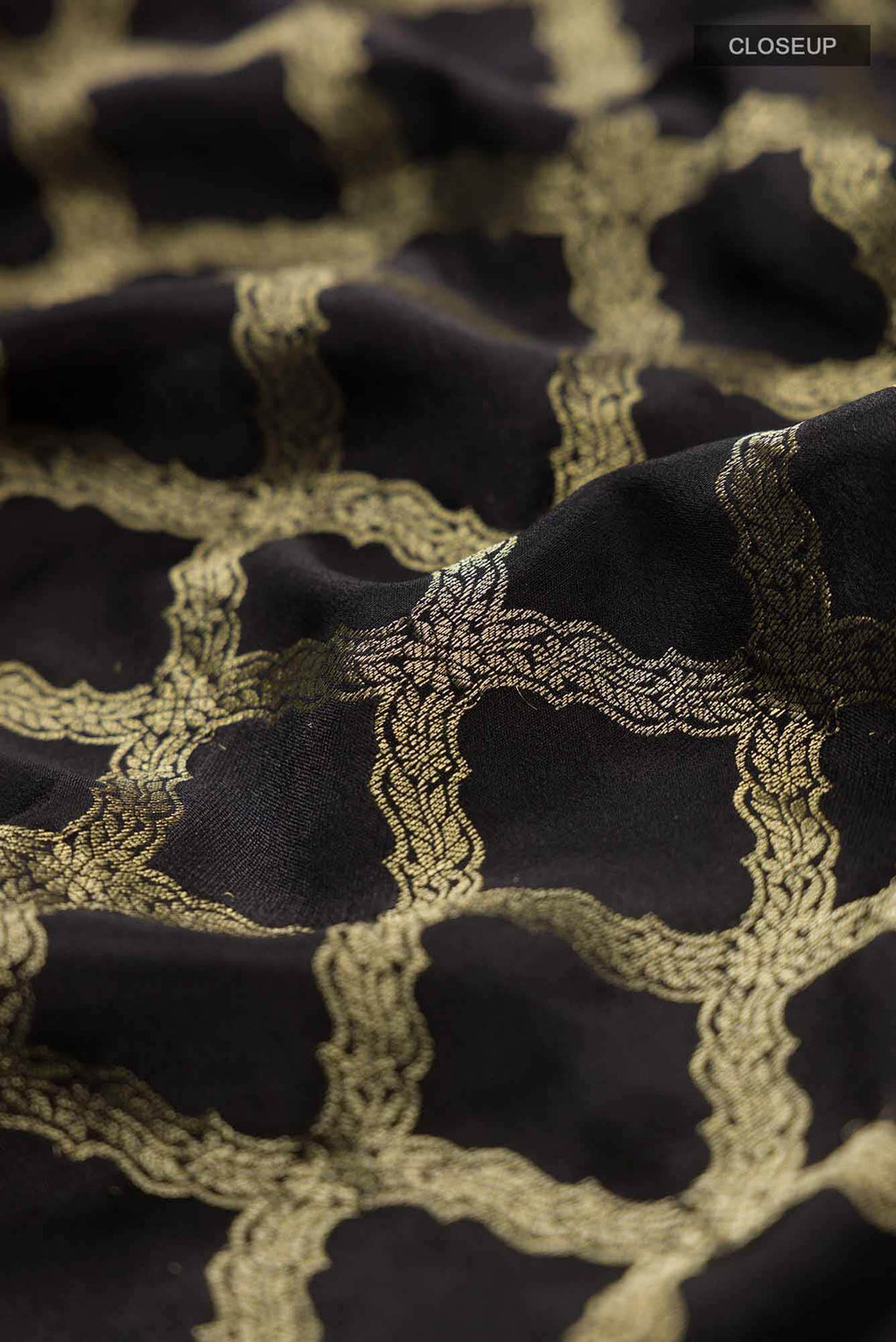 Black Georgette Saree