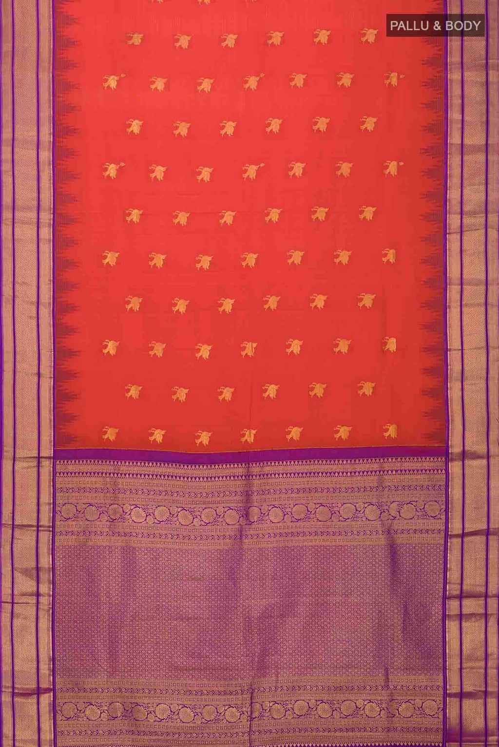 Red Kanchipuram Silk Saree