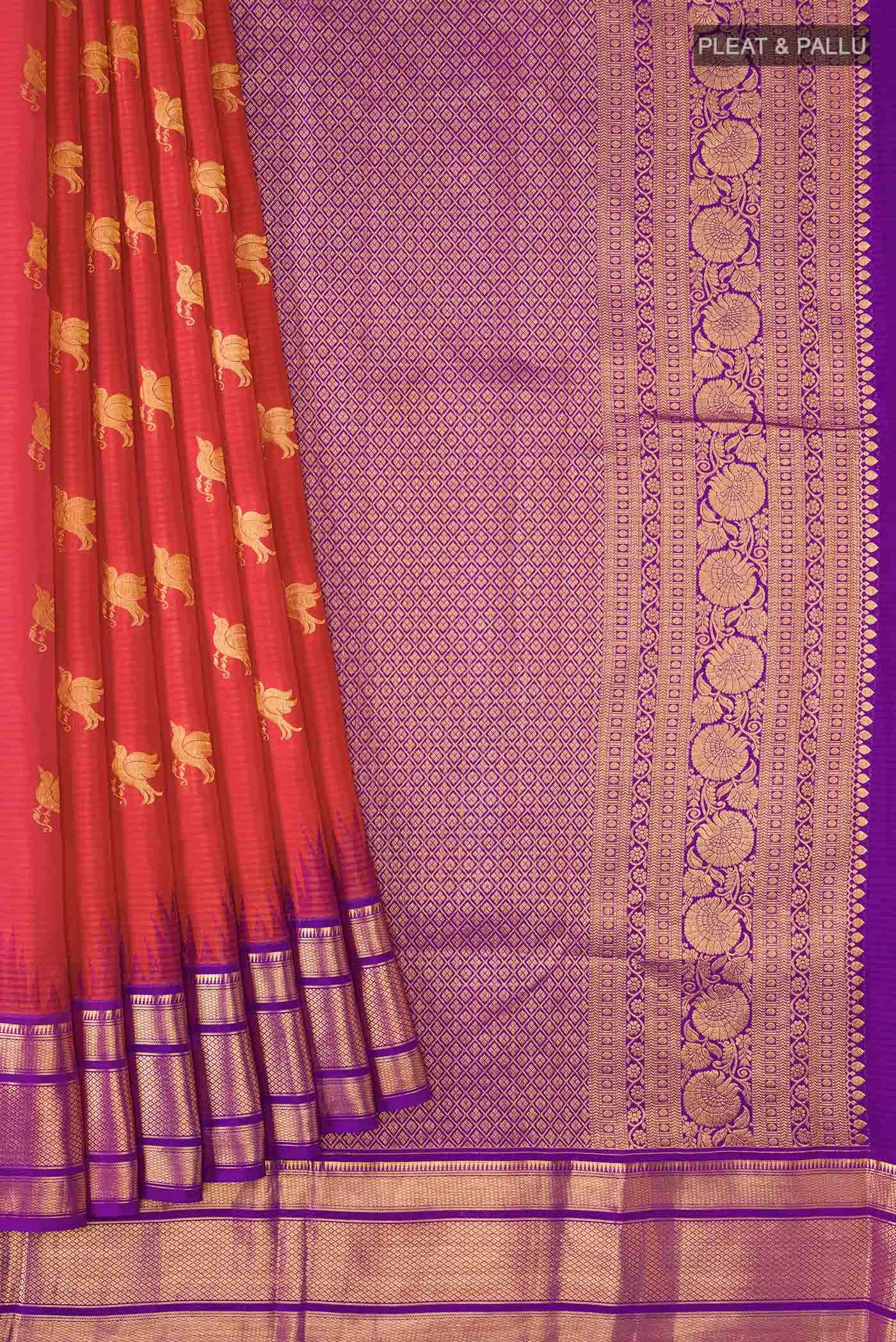 Red Kanchipuram Silk Saree