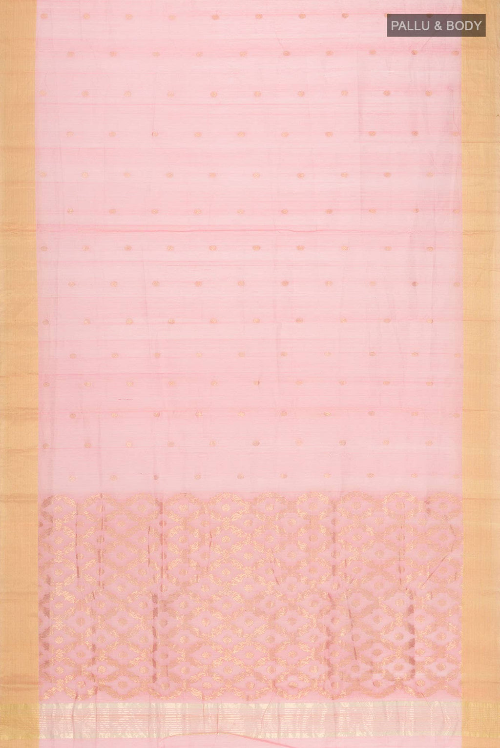 Coral Chanderi Silk Cotton Saree