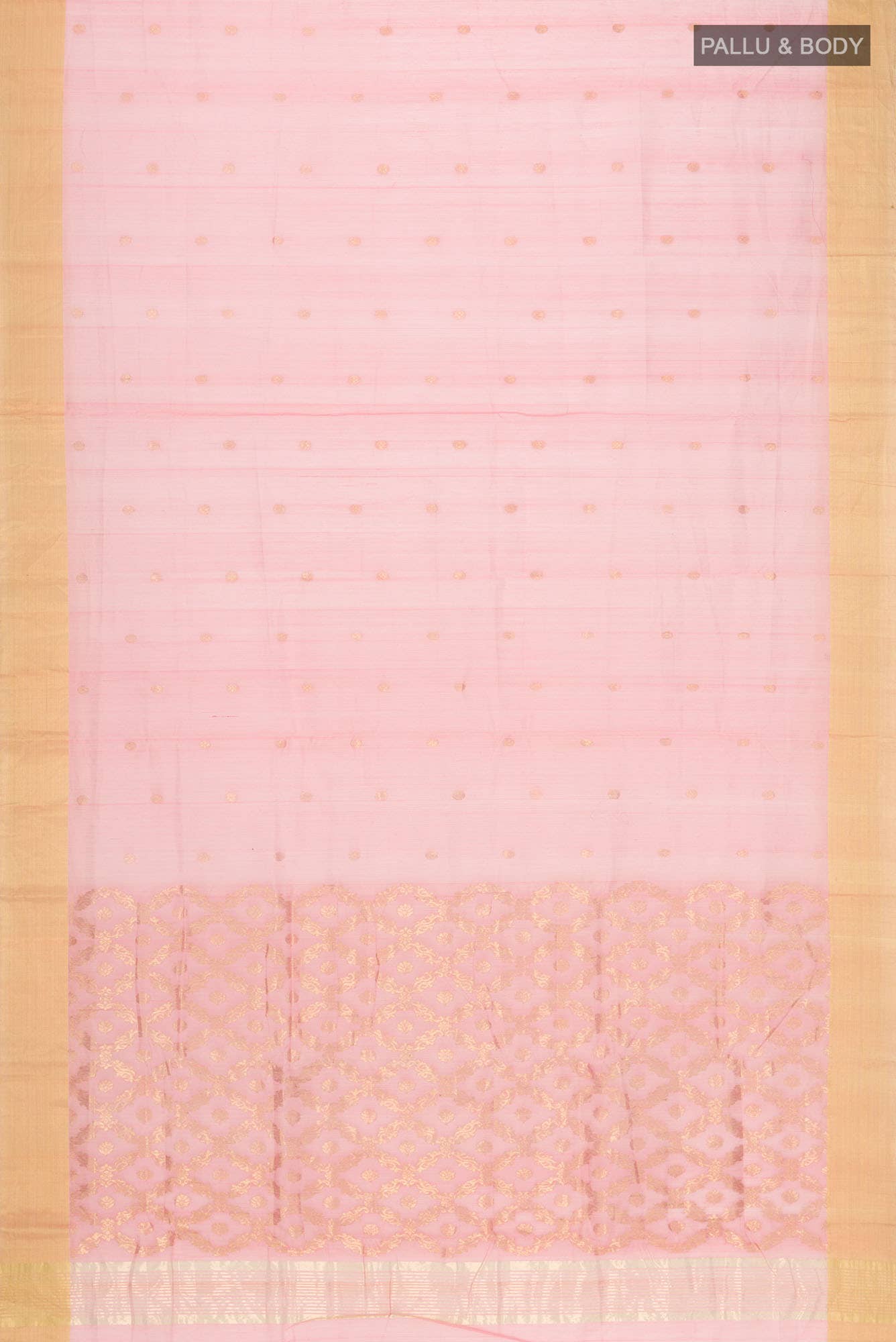 Coral Chanderi Silk Cotton Saree