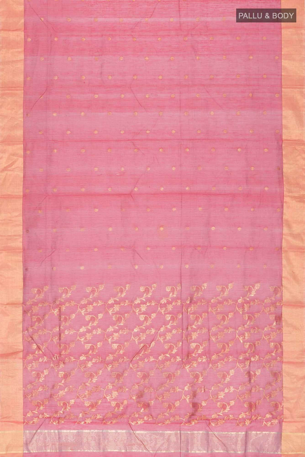 Red Chanderi Silk Cotton Saree