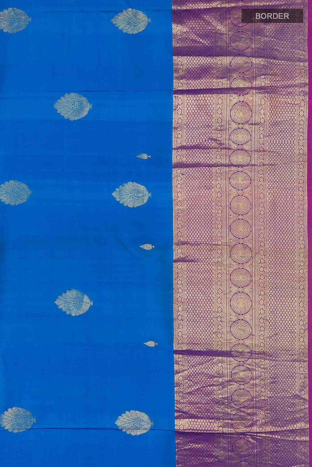 Blue Kanchipuram Silk Saree