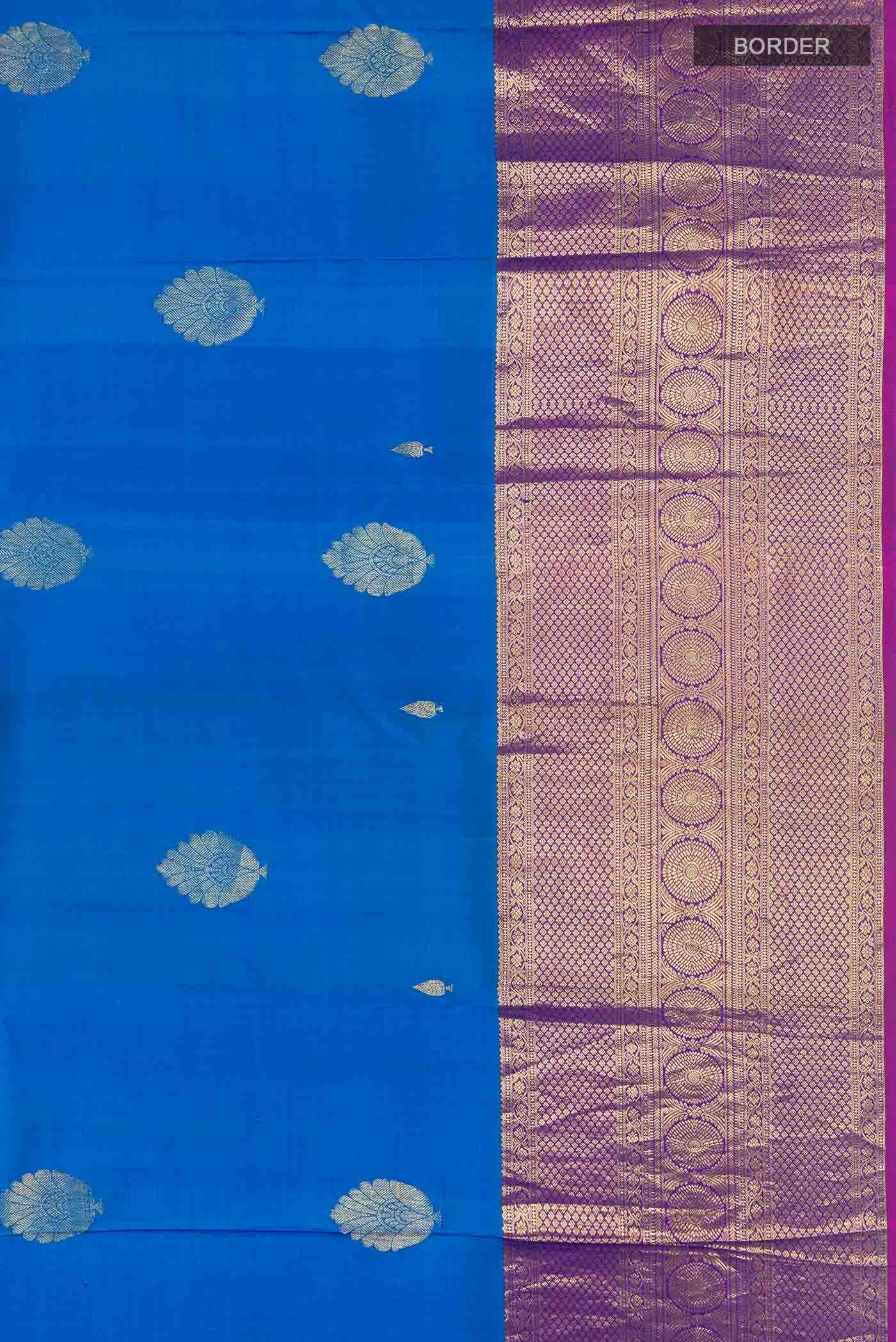 Blue Kanchipuram Silk Saree