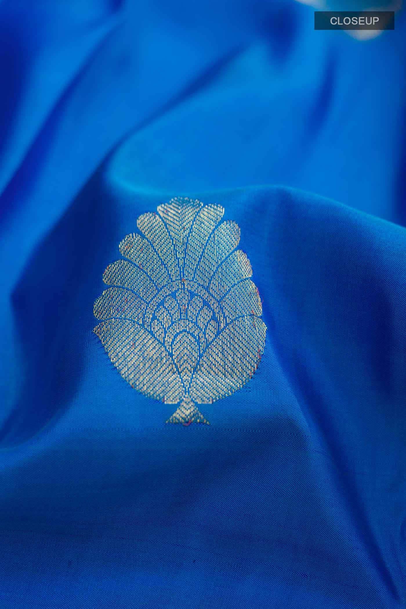 Blue Kanchipuram Silk Saree