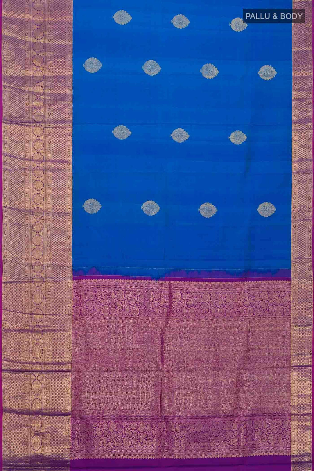 Blue Kanchipuram Silk Saree