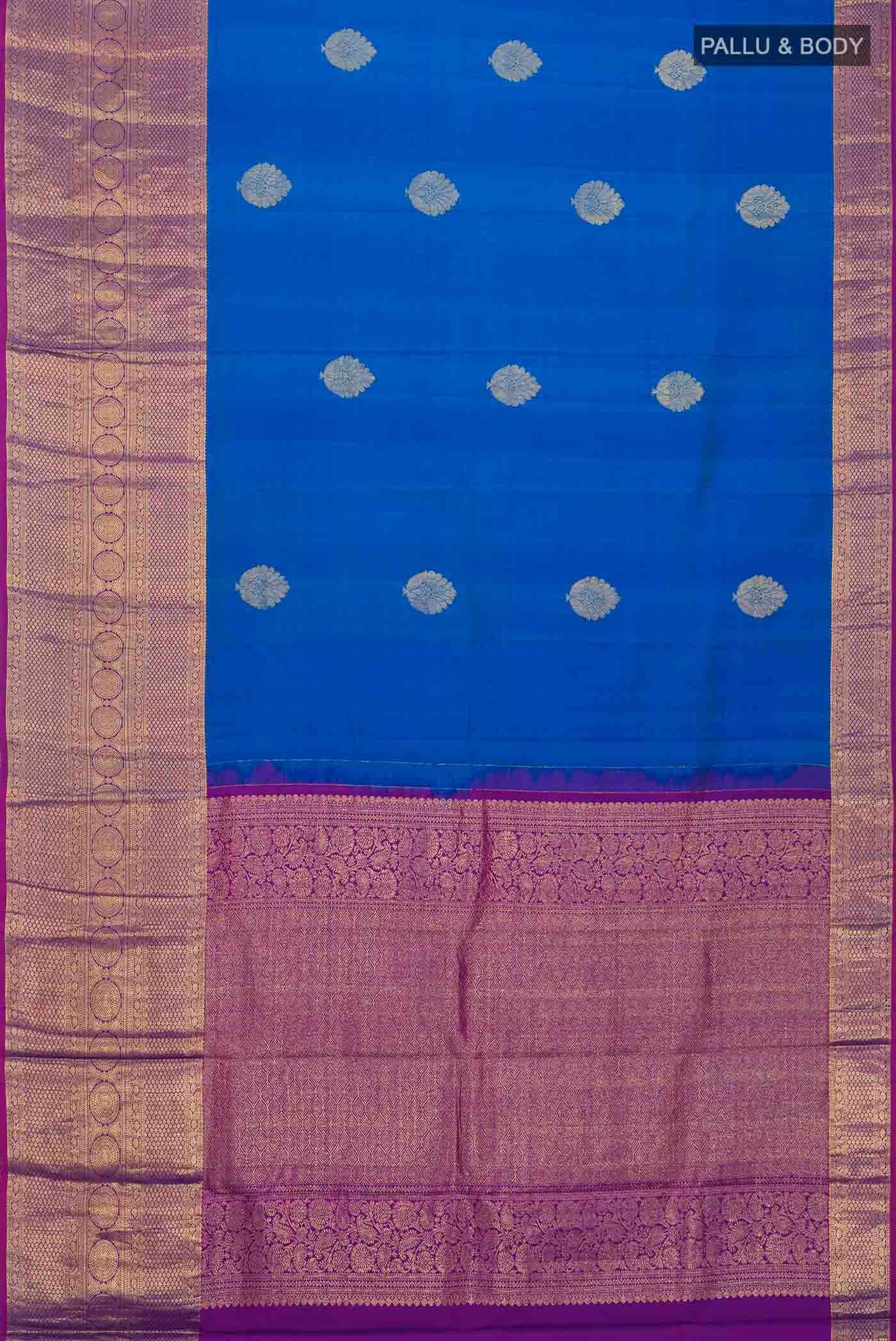 Blue Kanchipuram Silk Saree