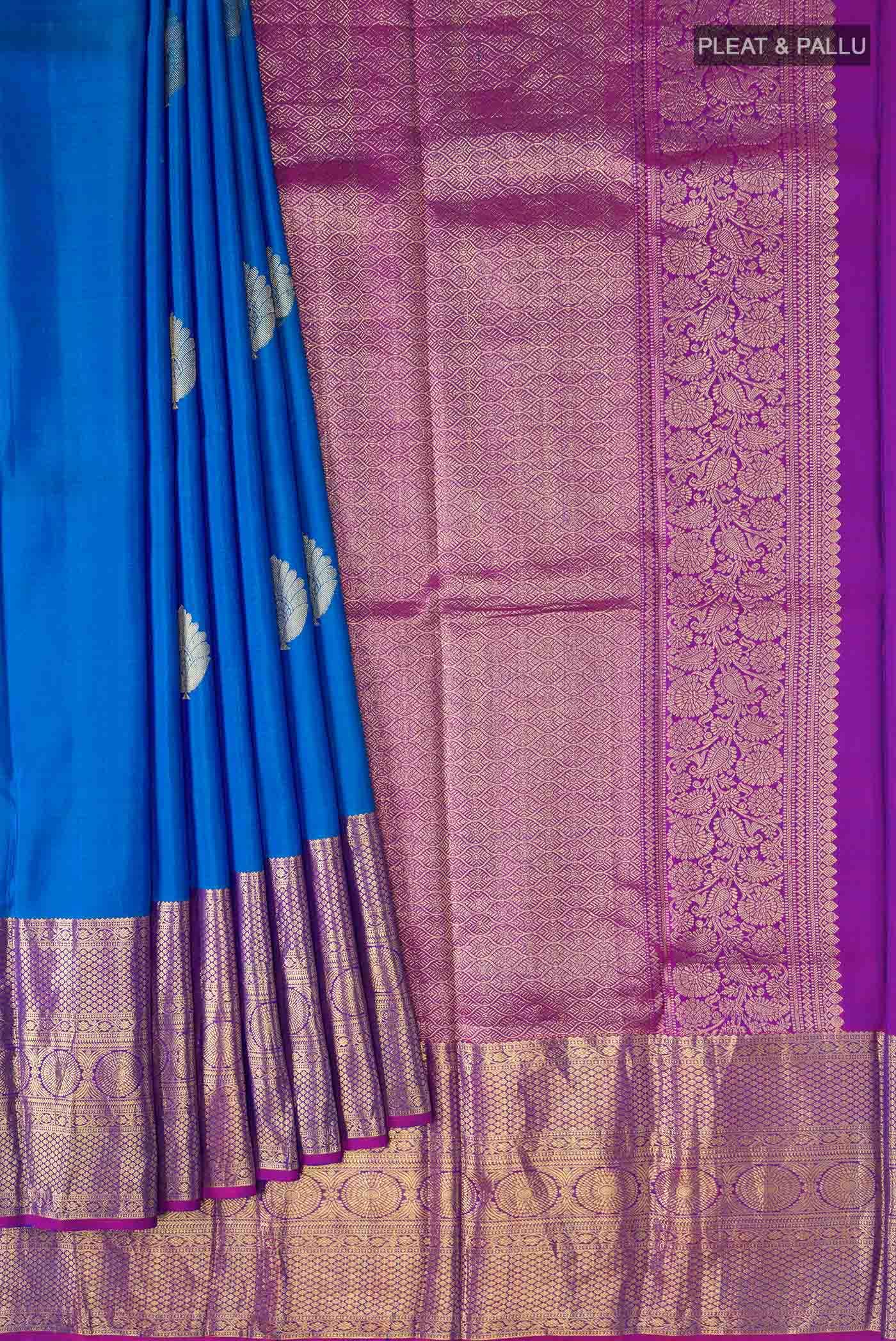 Blue Kanchipuram Silk Saree