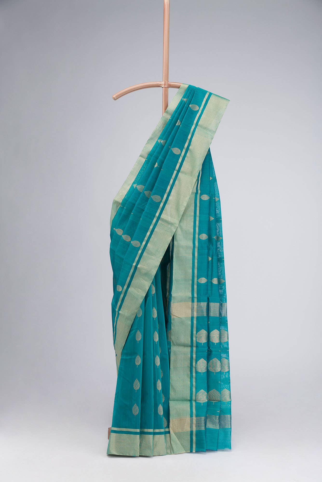 Blue Chanderi Silk Cotton Saree