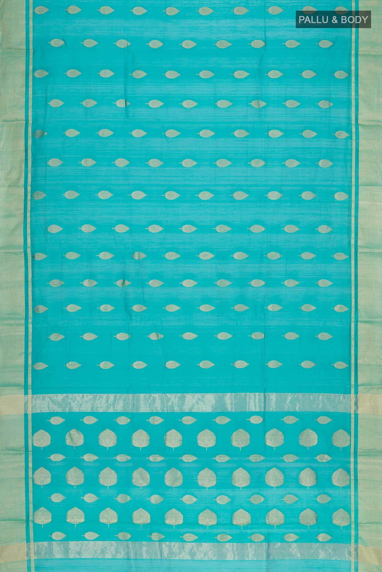 Blue Chanderi Silk Cotton Saree