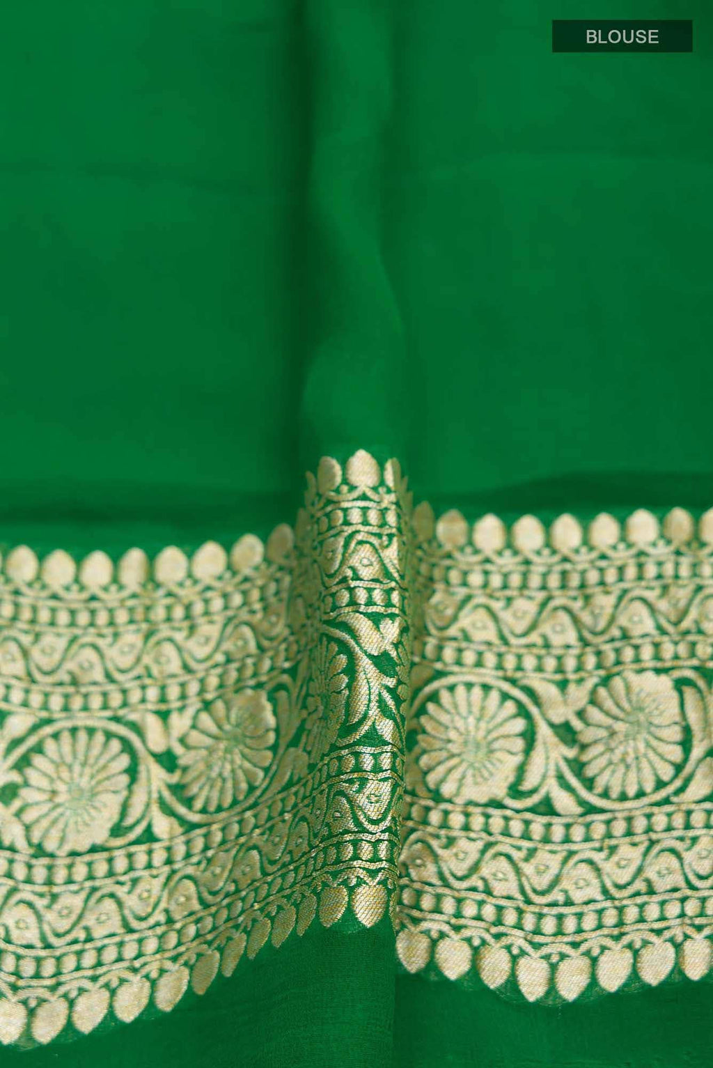 Green Banarasi Georgette Saree