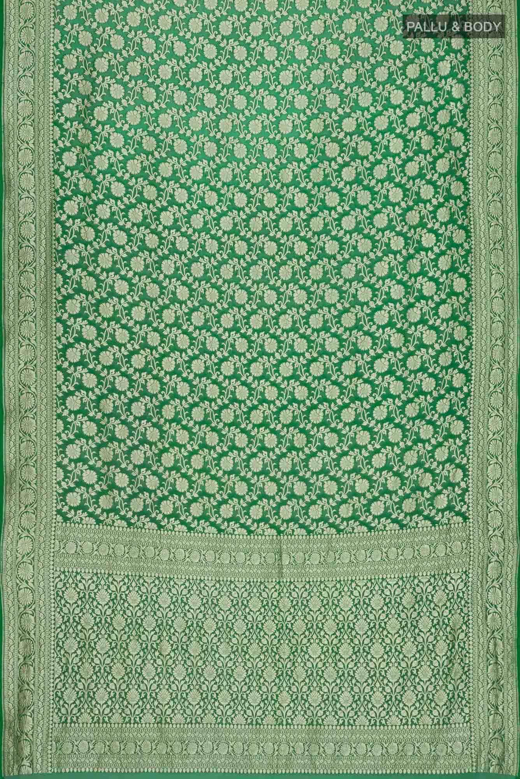 Green Banarasi Georgette Saree
