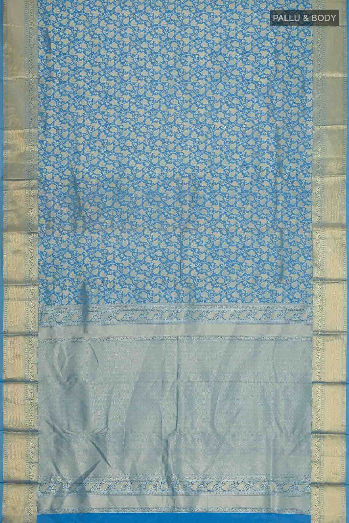 Blue Kanchipuram Silk Saree