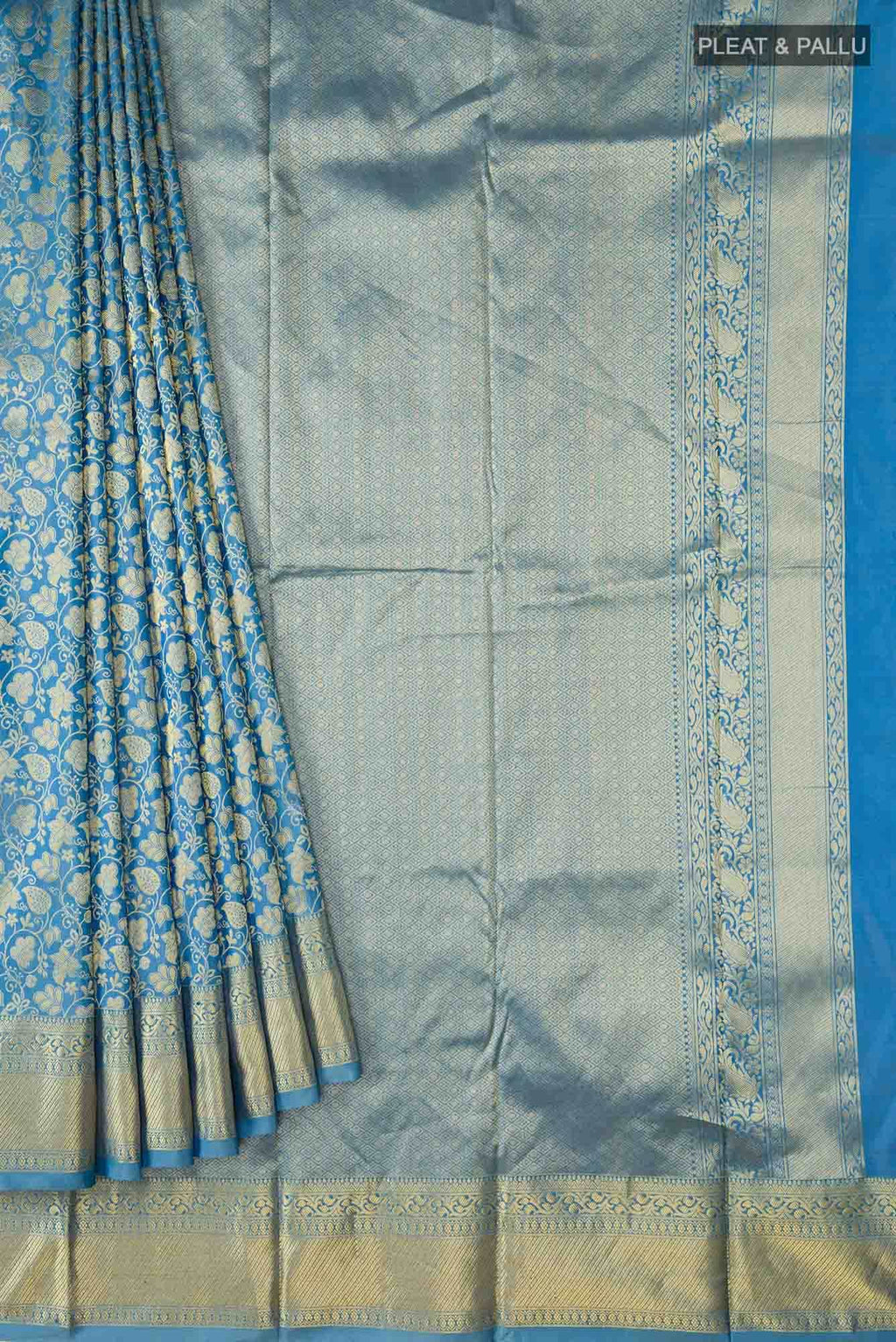 Blue Kanchipuram Silk Saree