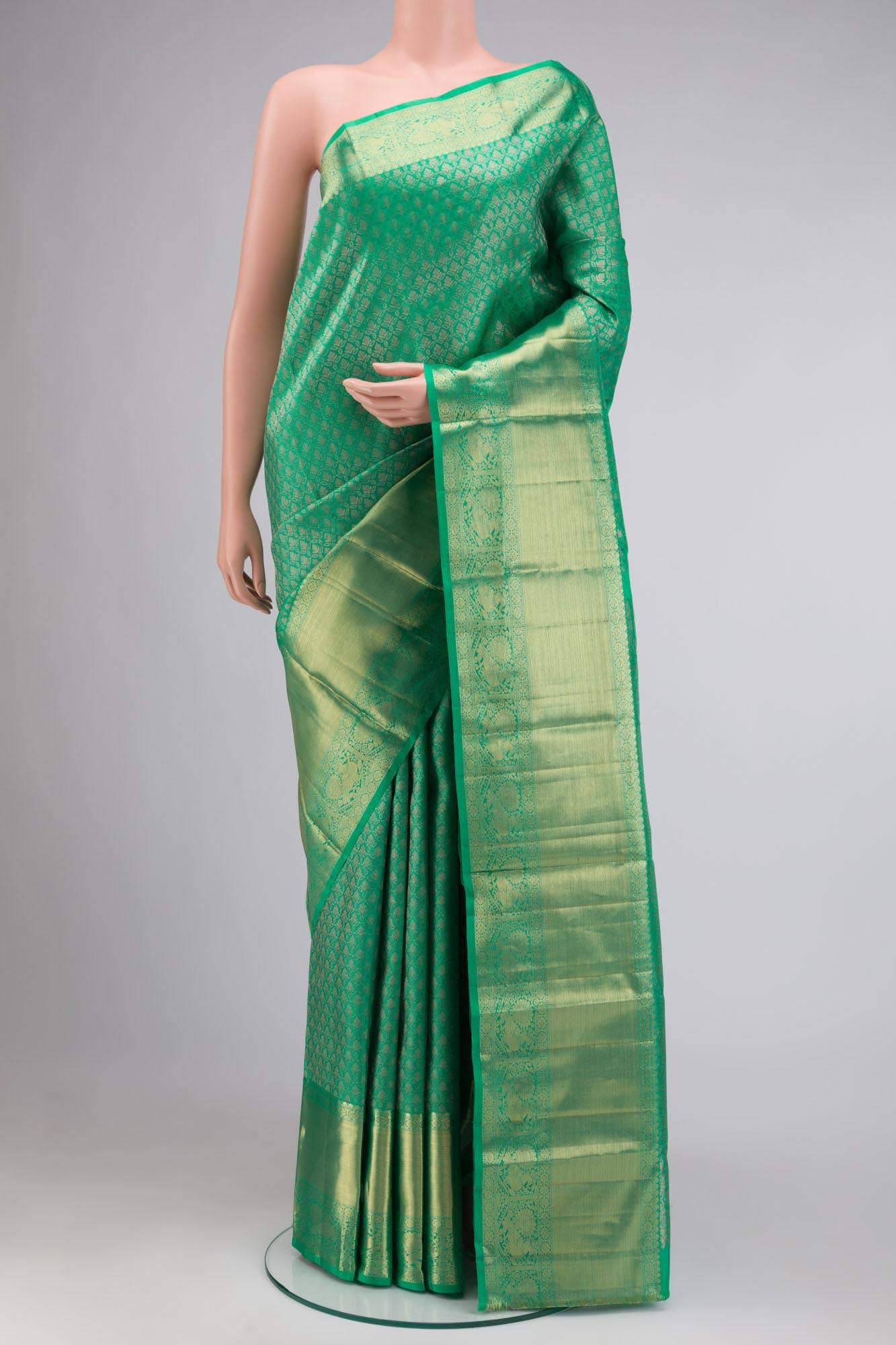 Green Kanchipuram Silk Saree