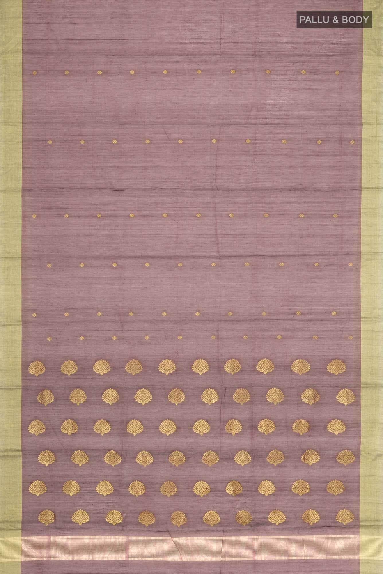 Maroon Chanderi Silk Cotton Saree