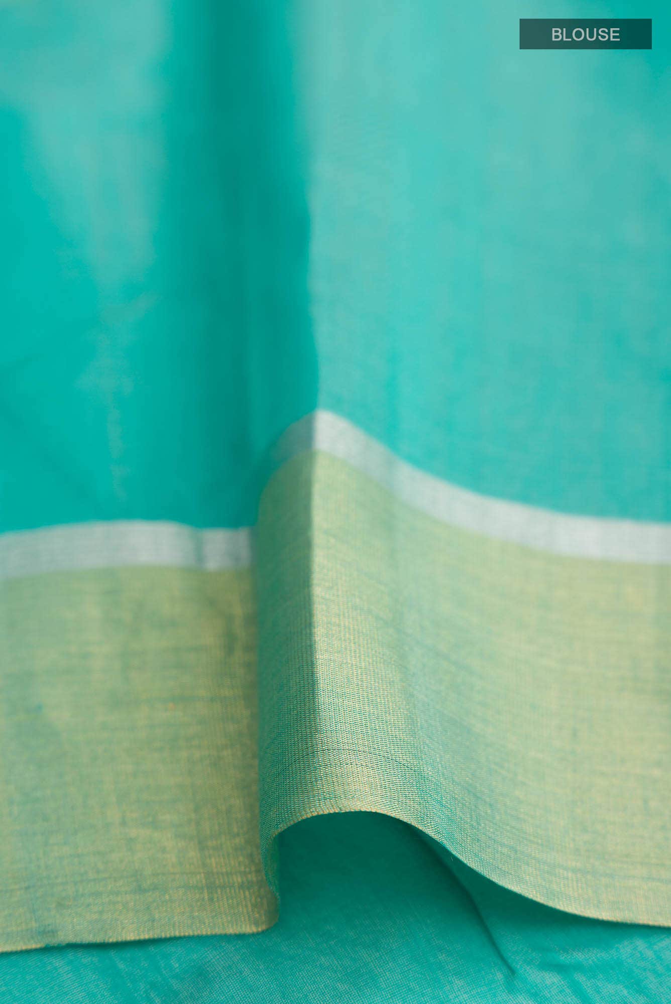 Green Chanderi Silk Cotton Saree