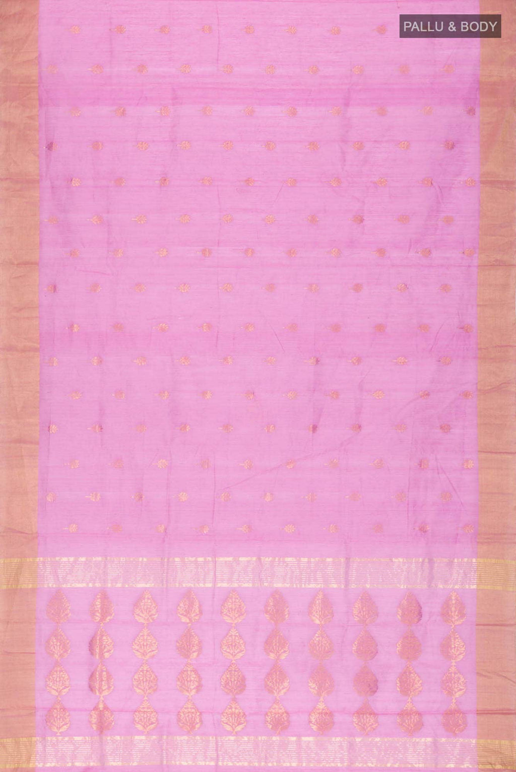 Pink Chanderi Silk Cotton Saree
