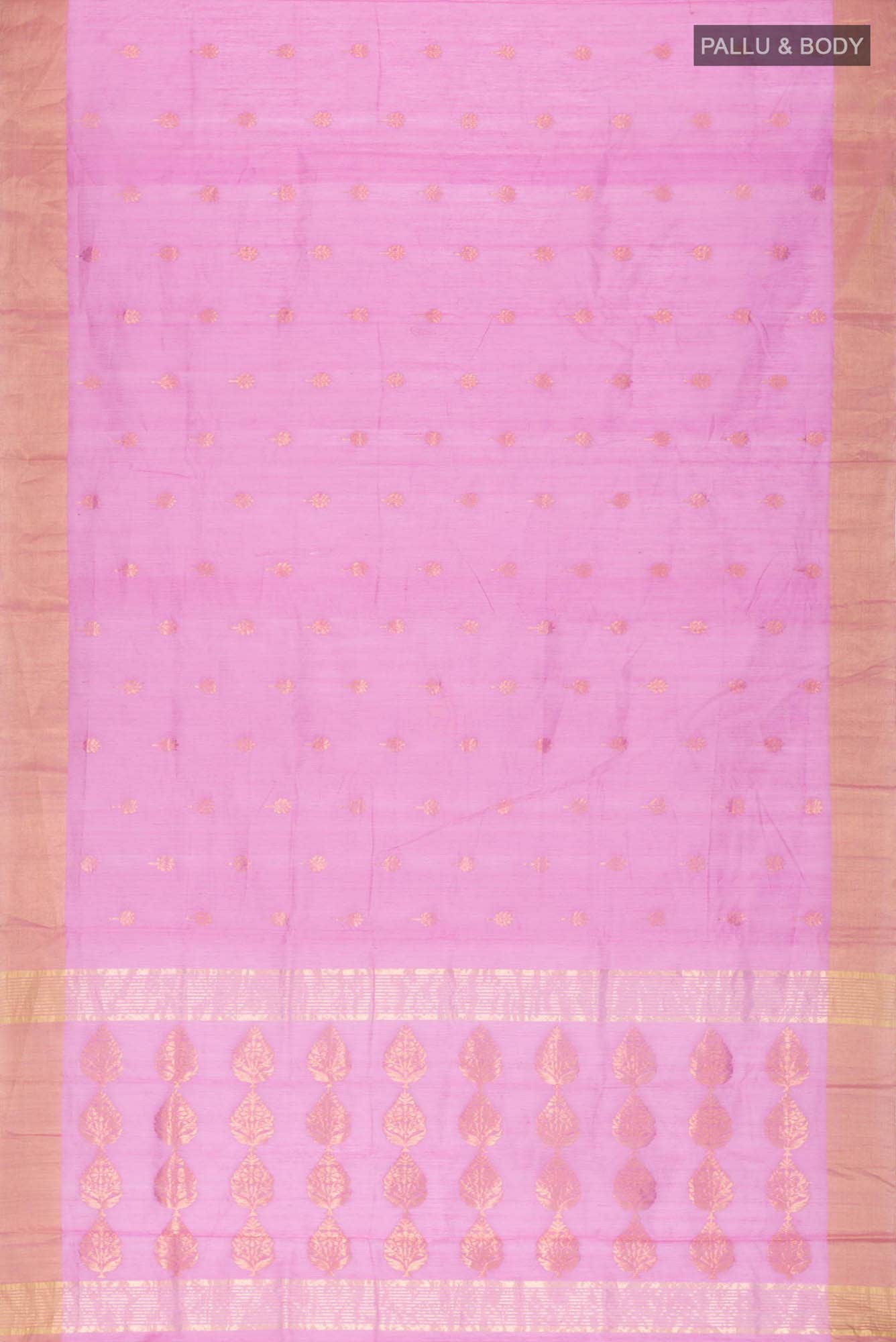 Pink Chanderi Silk Cotton Saree