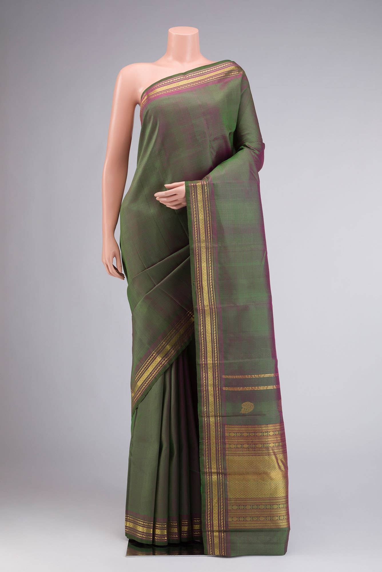 Green Kanchipuram Silk Saree