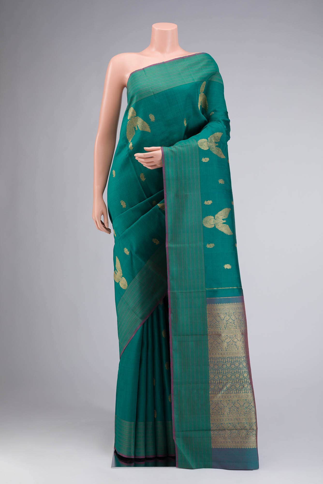 Green Kanchipuram Silk Saree