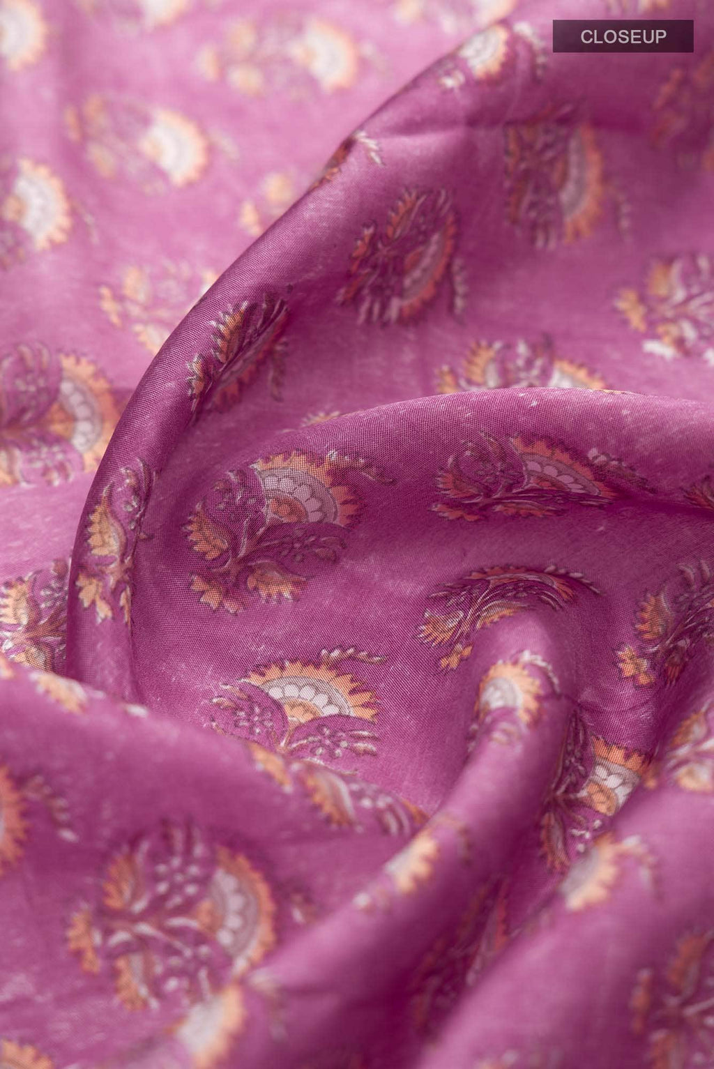 Pink Tussar Silk Saree