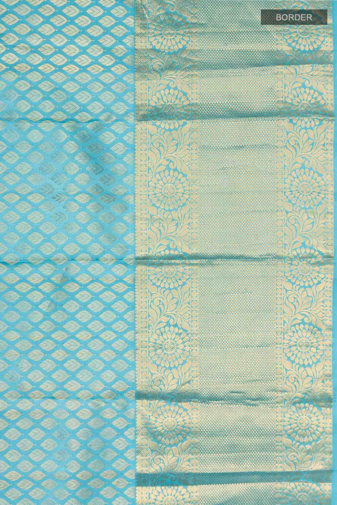 Blue Kanchipuram Silk Saree