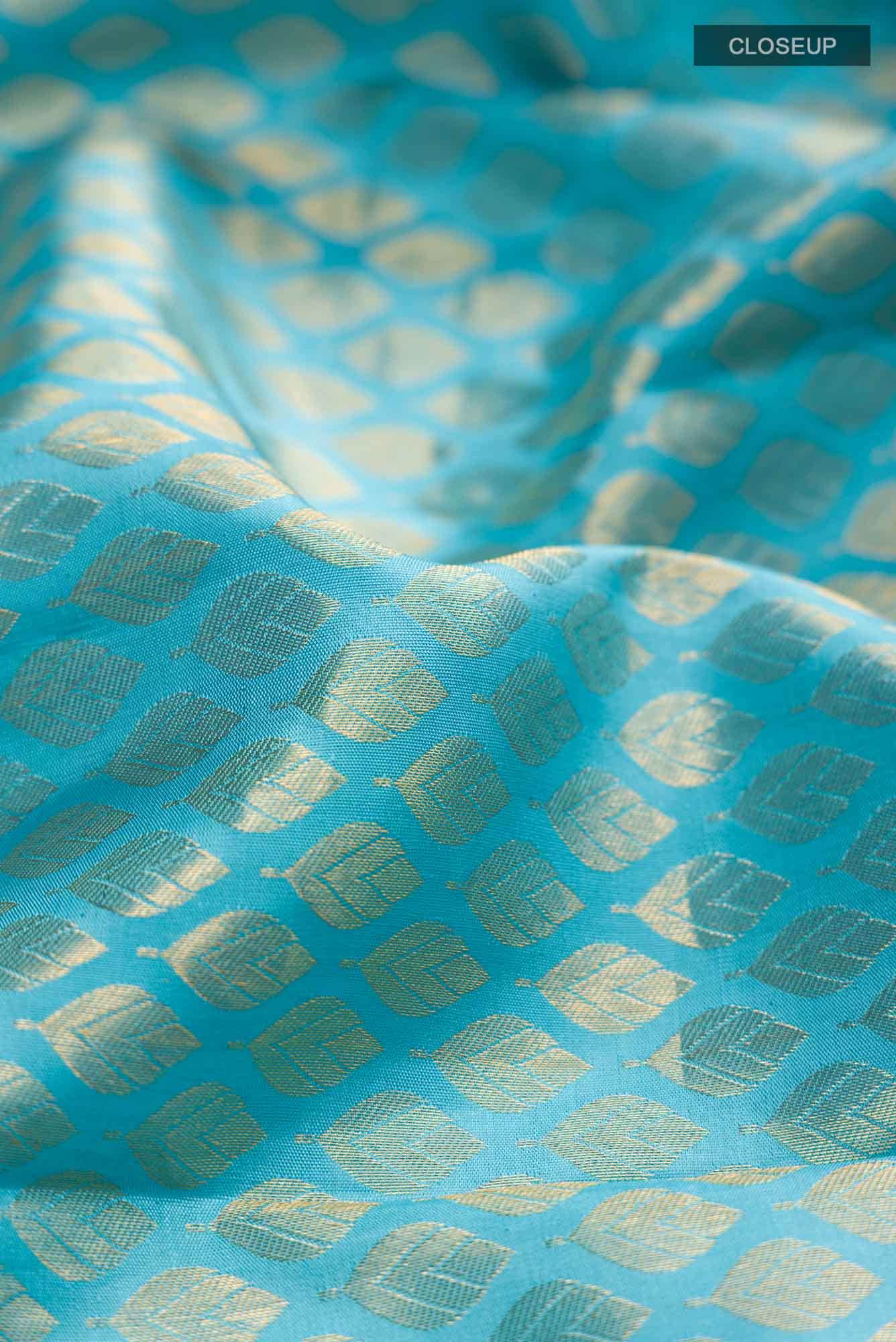 Blue Kanchipuram Silk Saree
