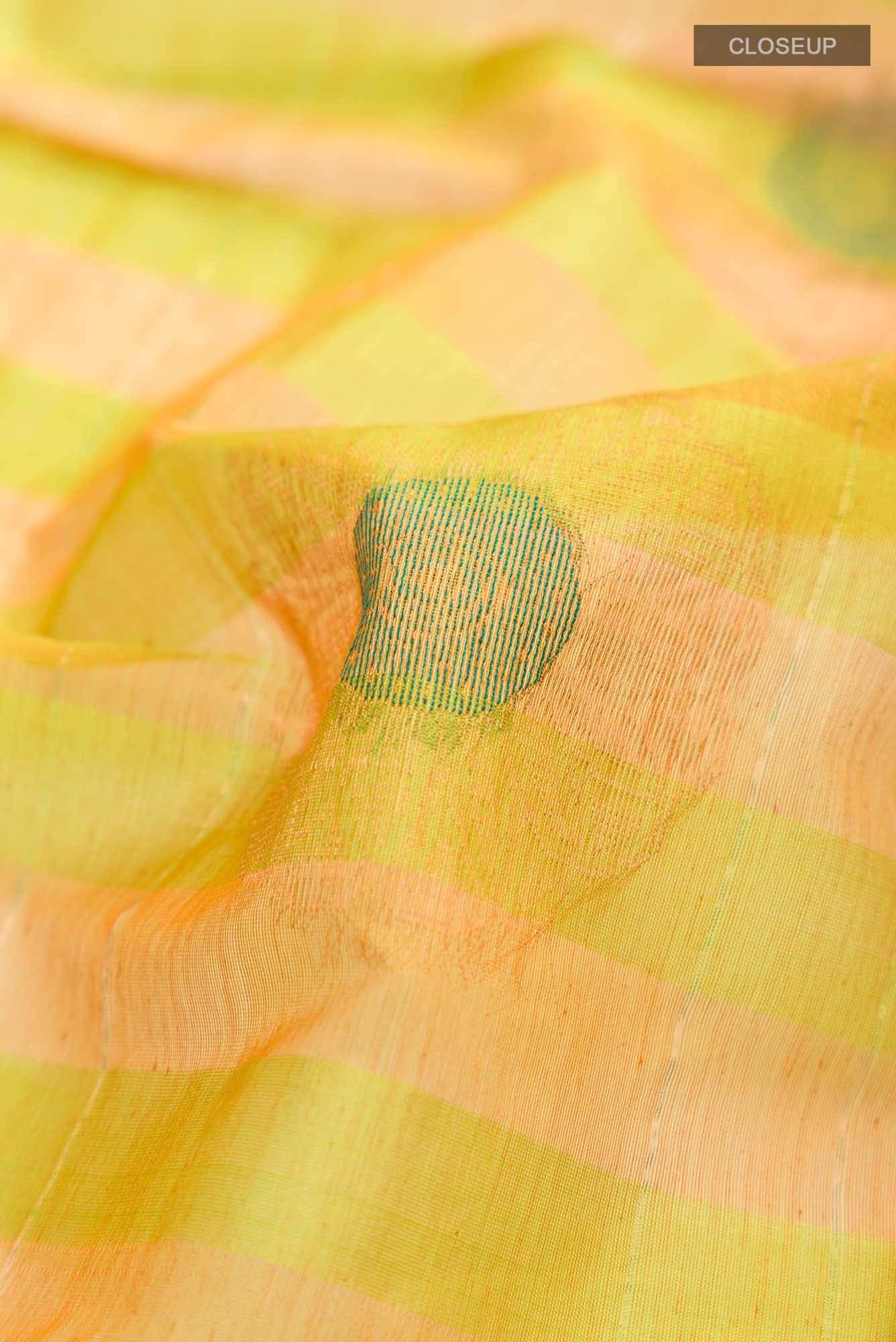 Green Silk Cotton Saree