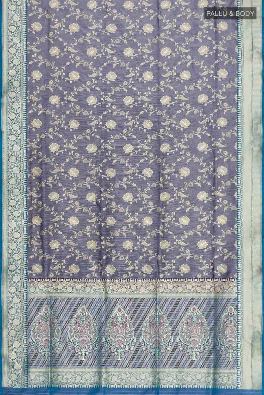 Blue Banarasi Silk Saree
