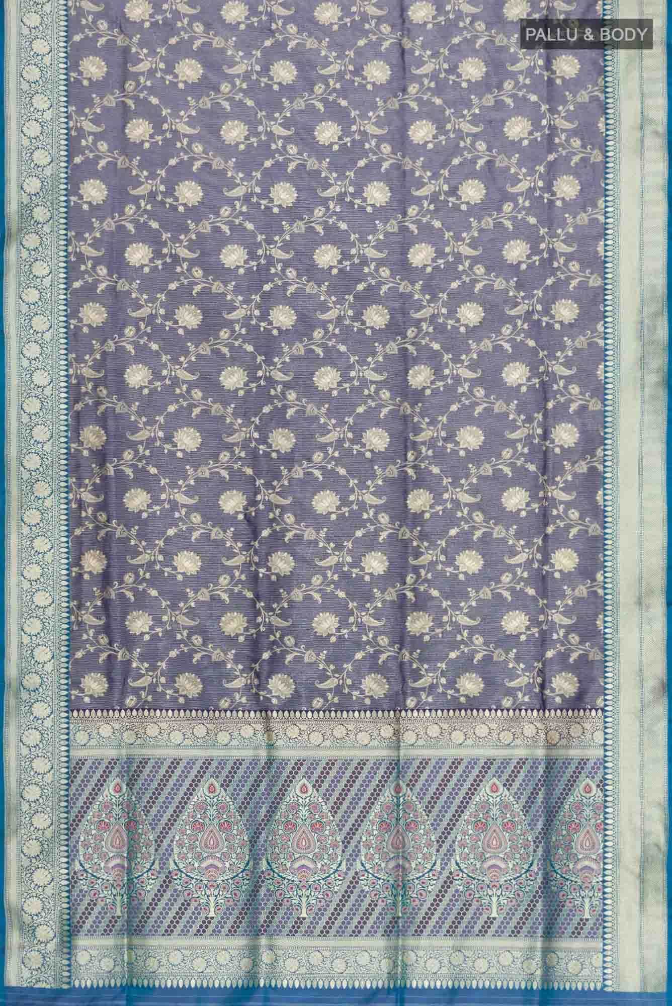 Blue Banarasi Silk Saree