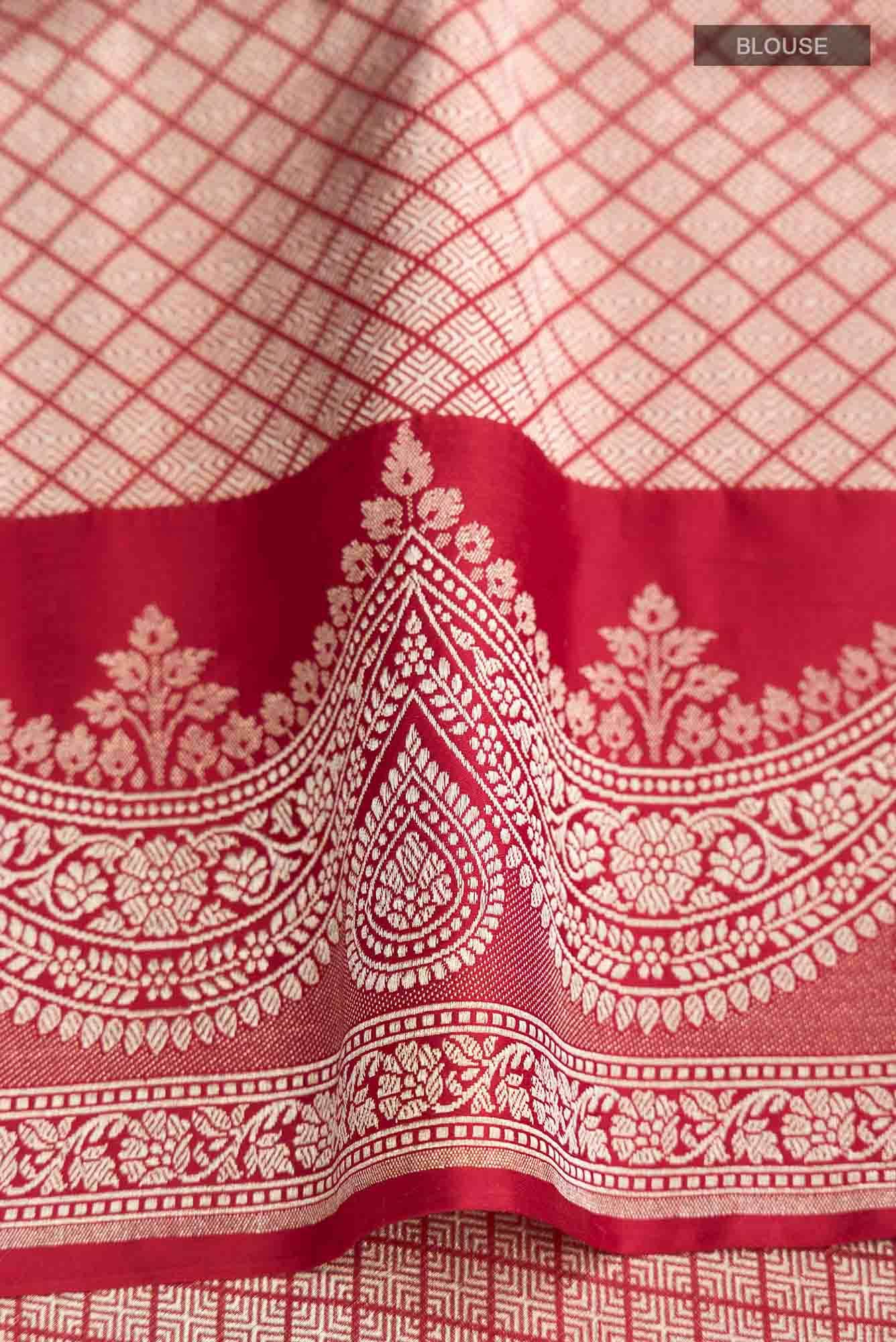 Red Banarasi Silk Saree