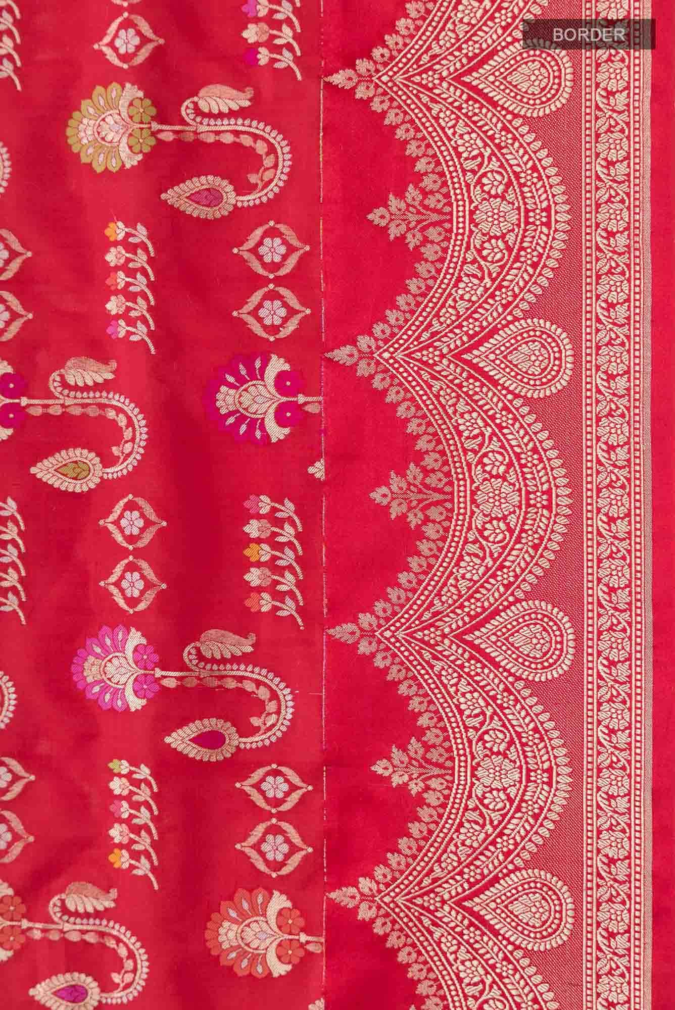 Red Banarasi Silk Saree