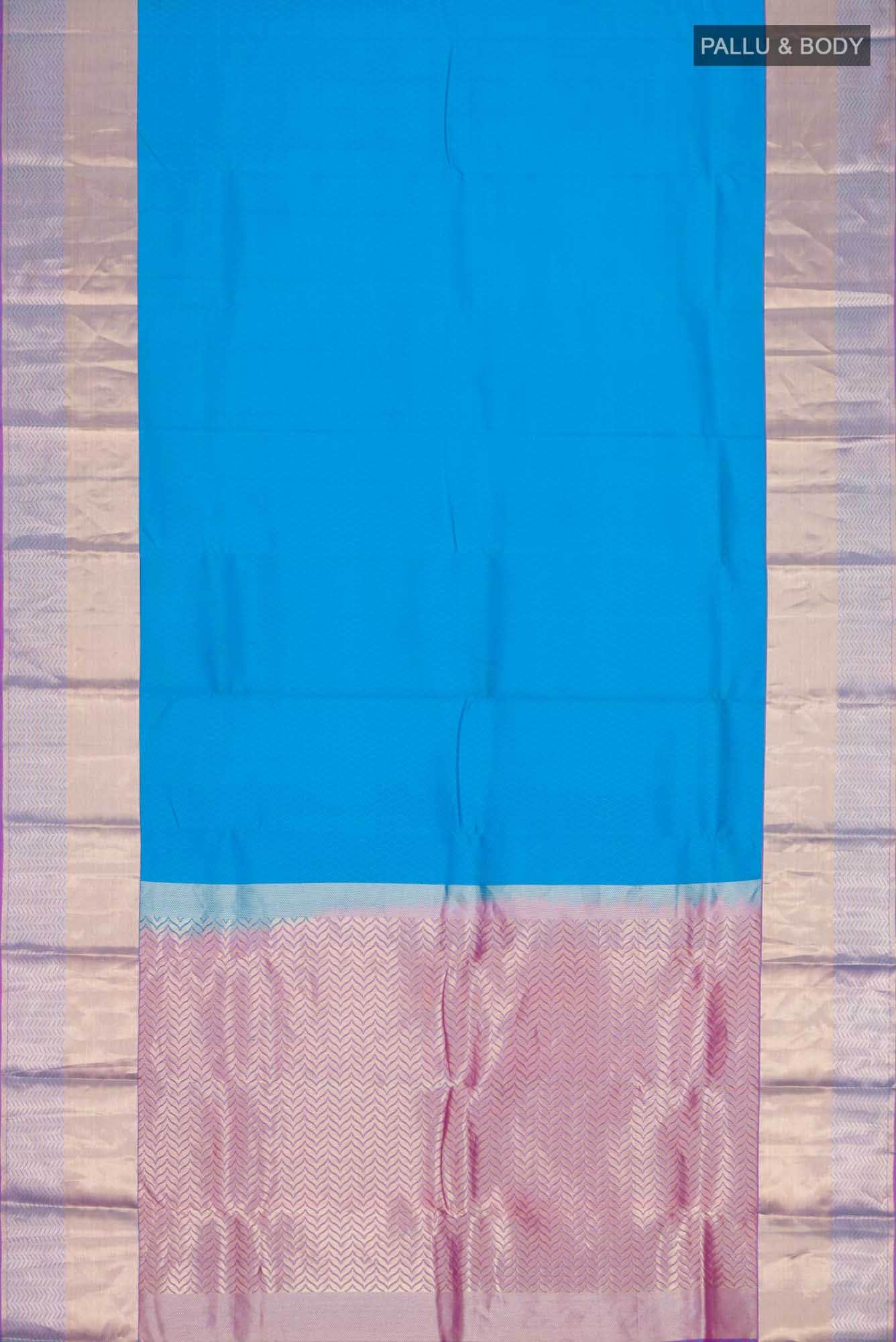 Blue Kanchipuram Silk Saree