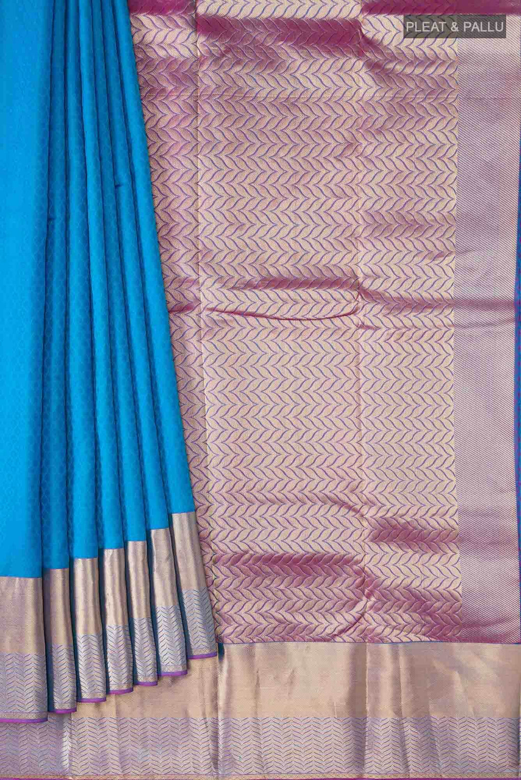 Blue Kanchipuram Silk Saree