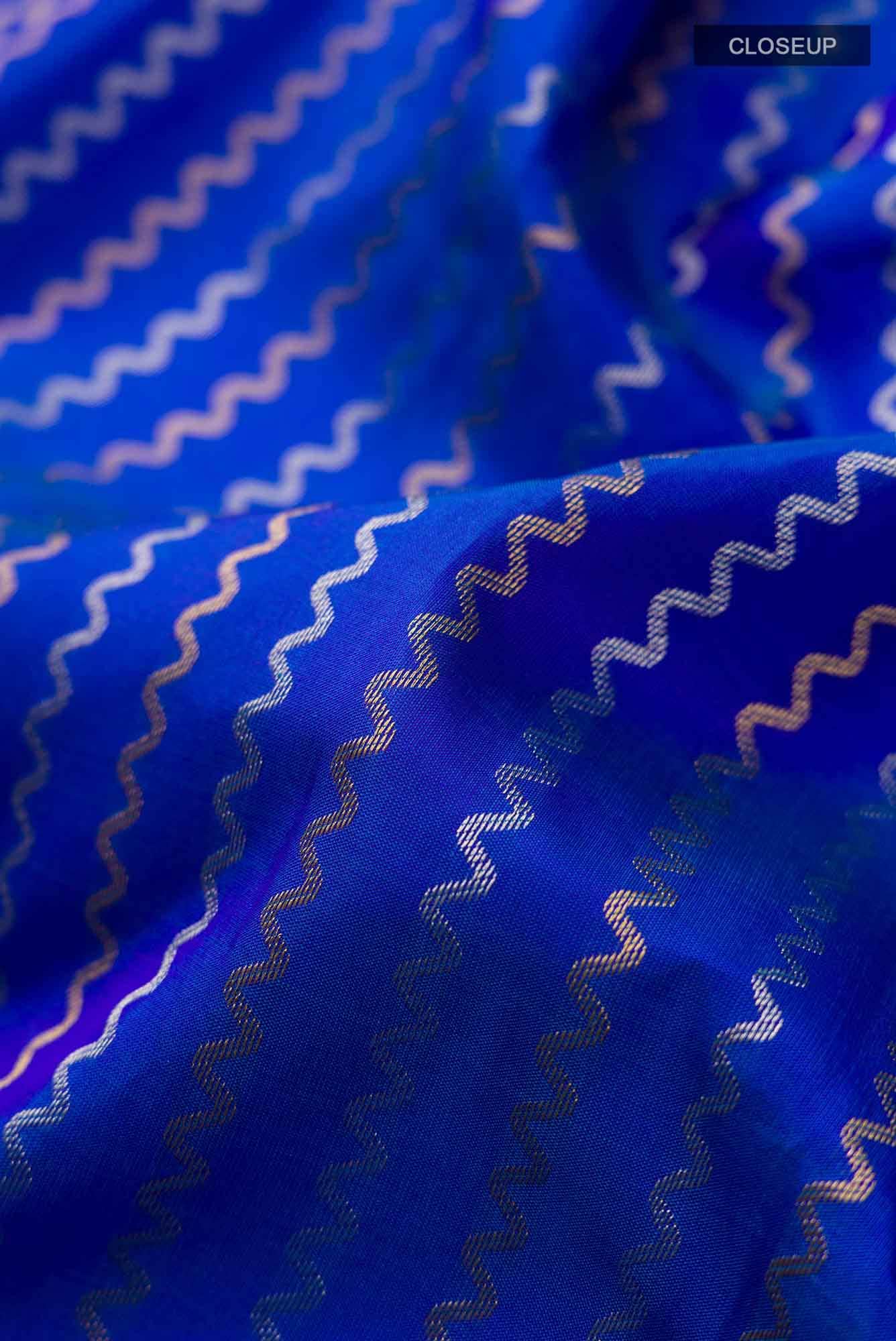 Blue Kanchipuram Silk Saree