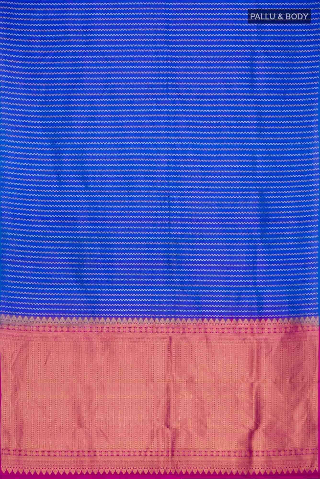 Blue Kanchipuram Silk Saree