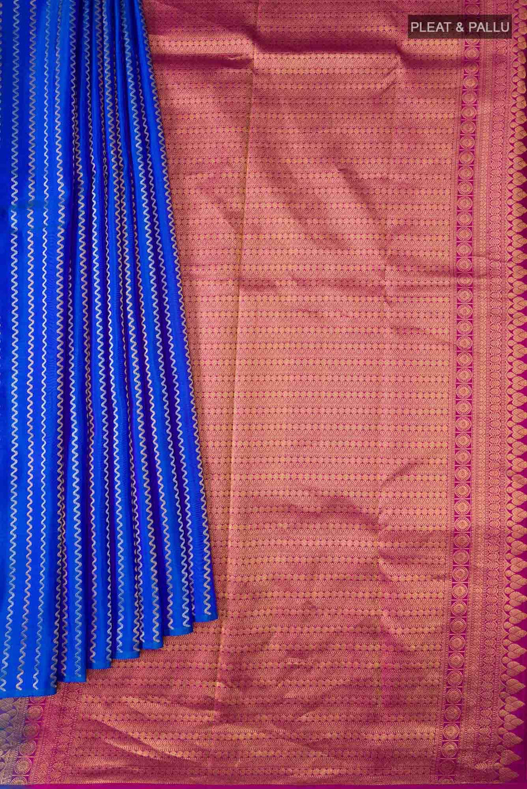Blue Kanchipuram Silk Saree