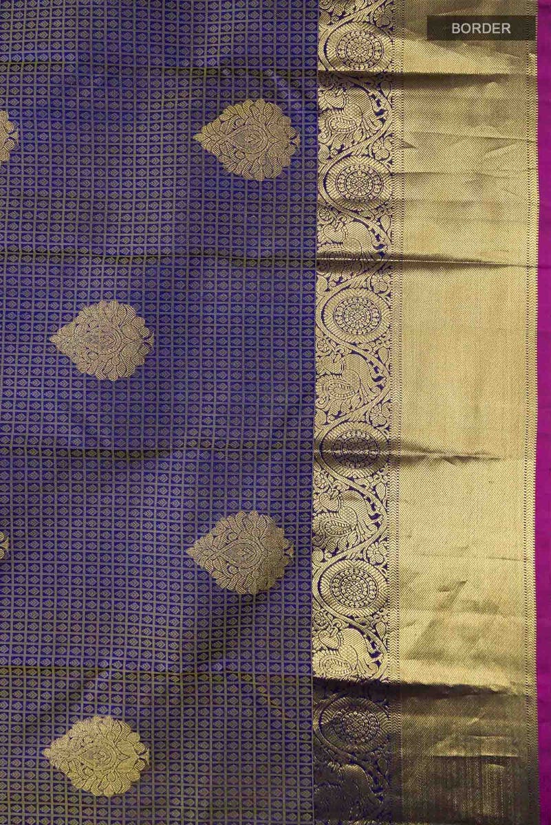 Blue Kanchipuram Silk Saree