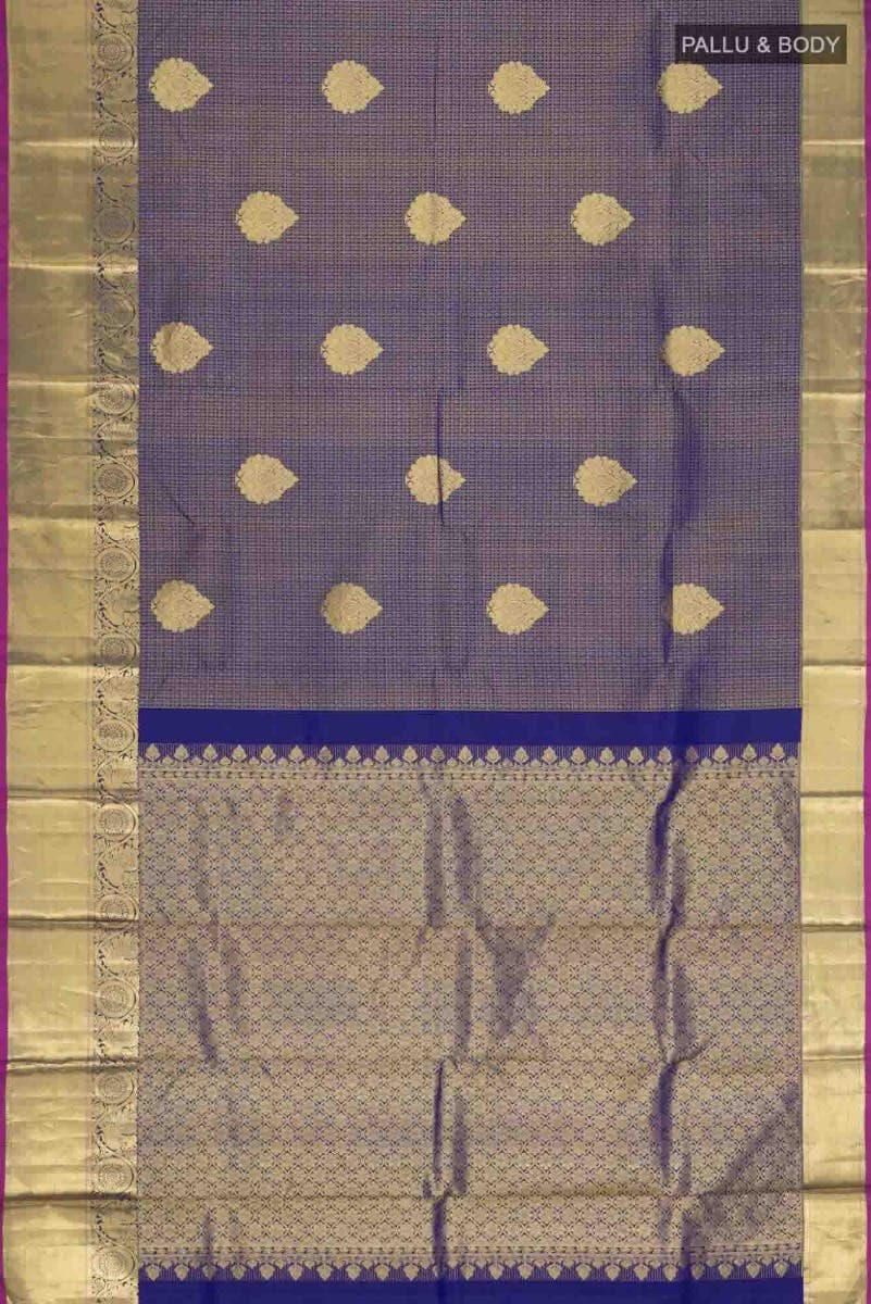 Blue Kanchipuram Silk Saree