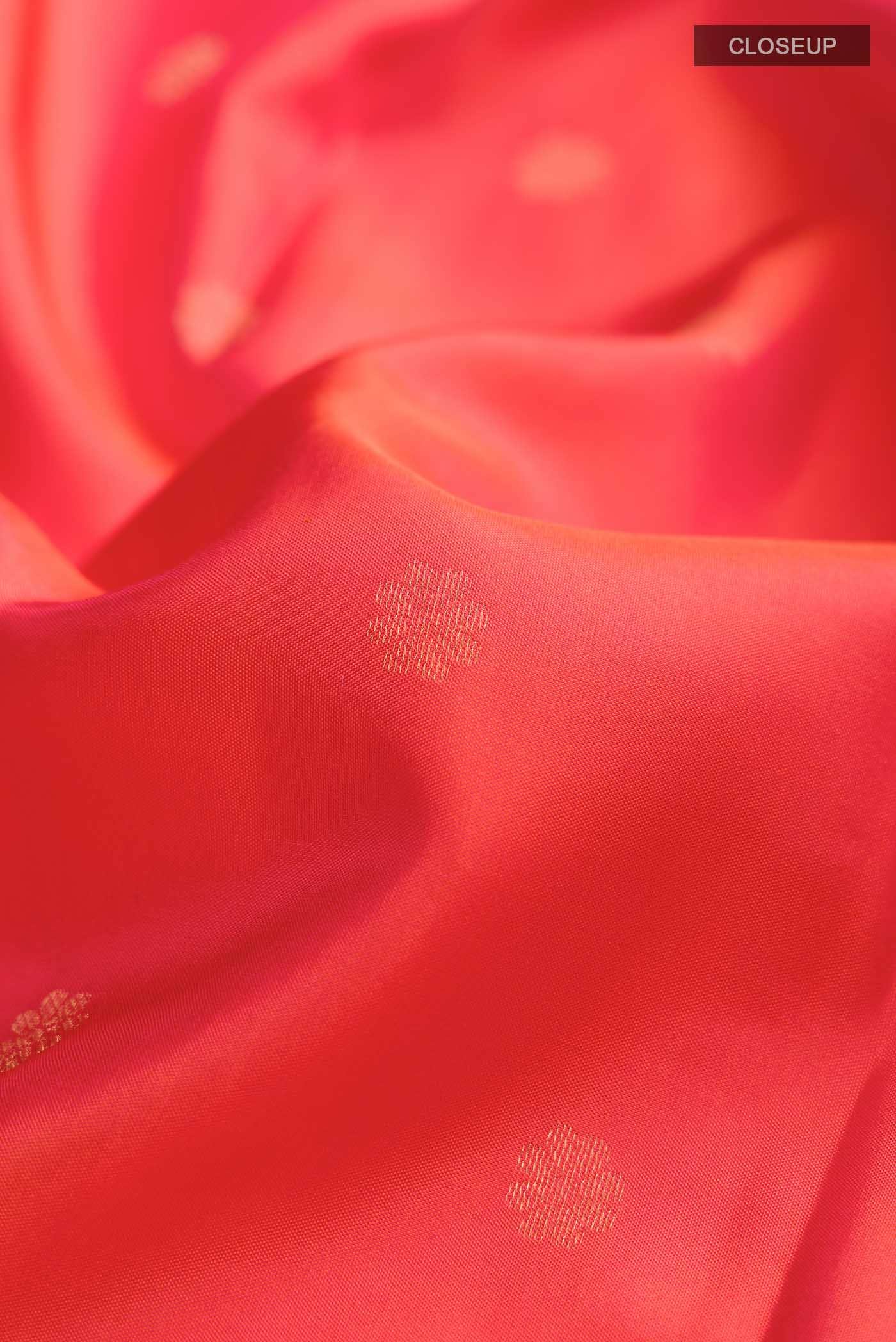 Orange Kanchipuram Silk Saree