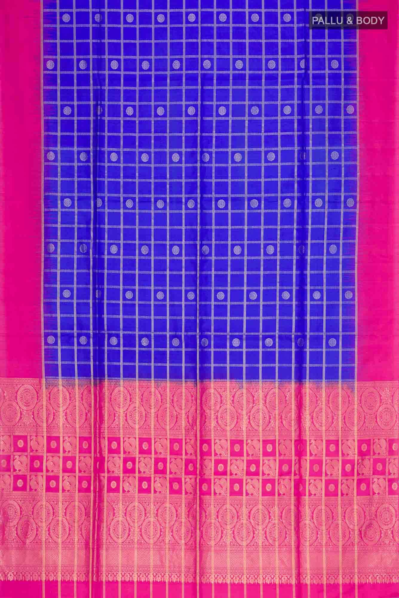 Blue Soft Silk Saree