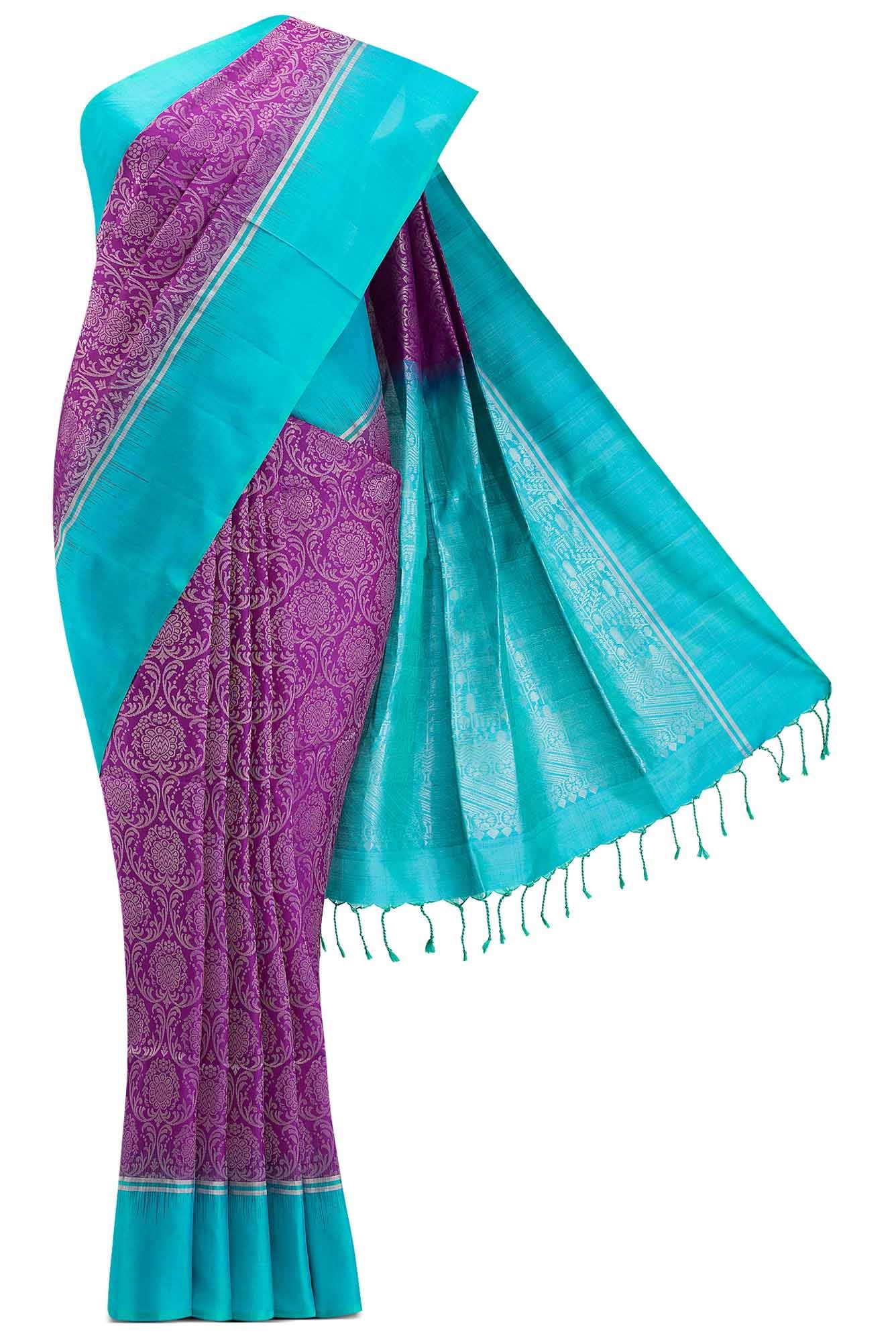 Purple Soft Silk Saree