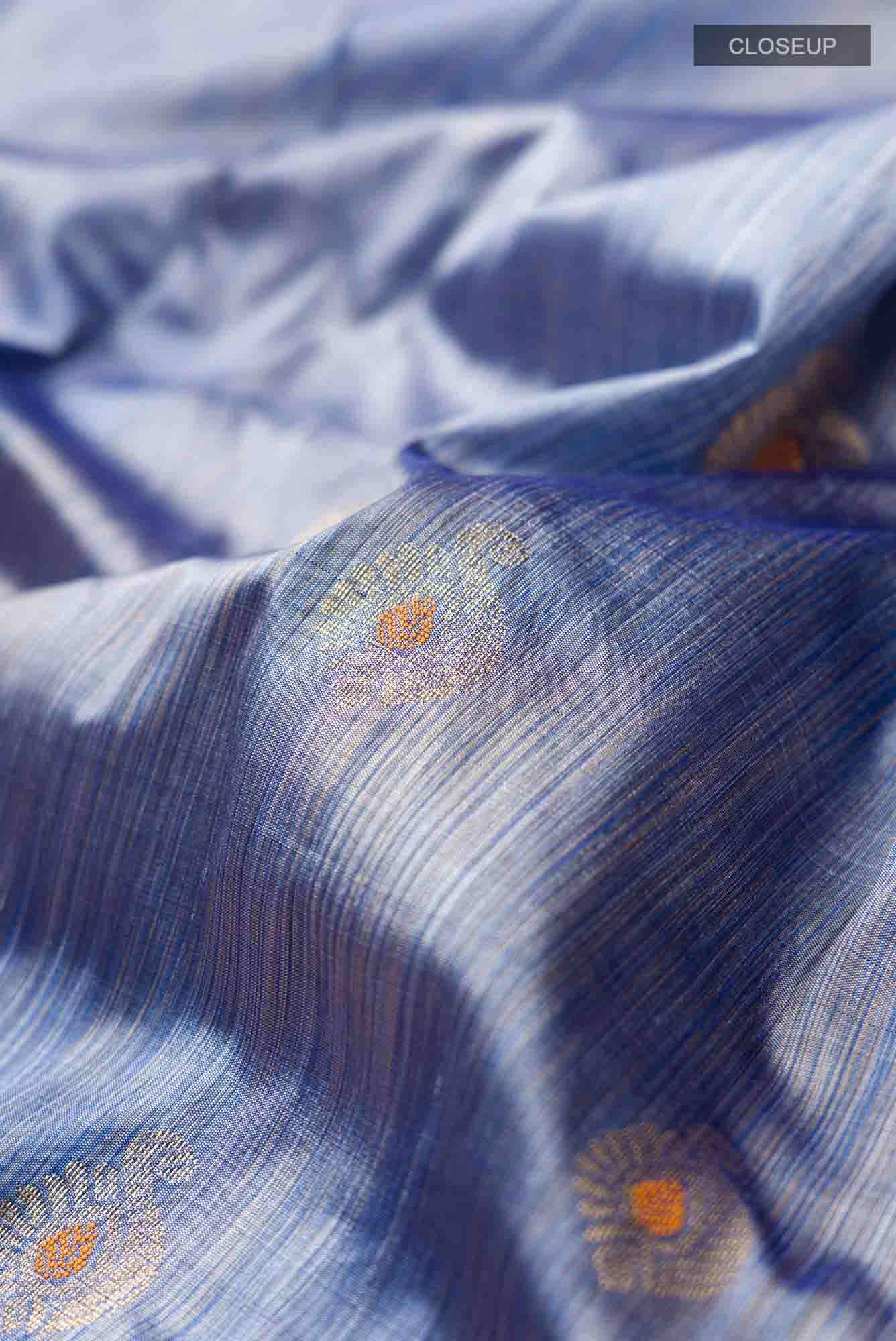 Blue Bangalore Silk Saree