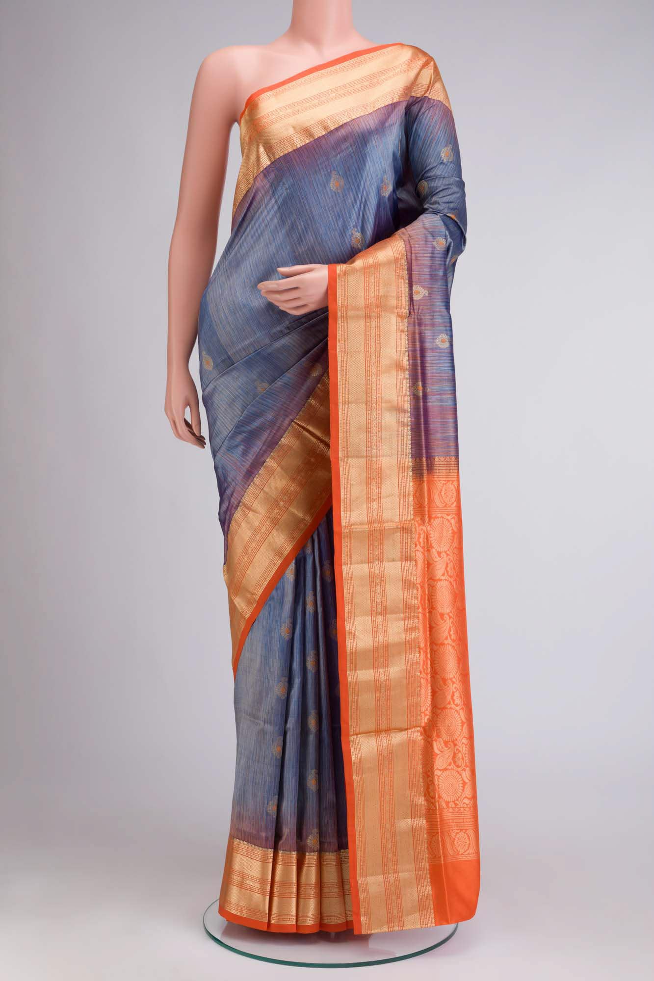 Blue Bangalore Silk Saree