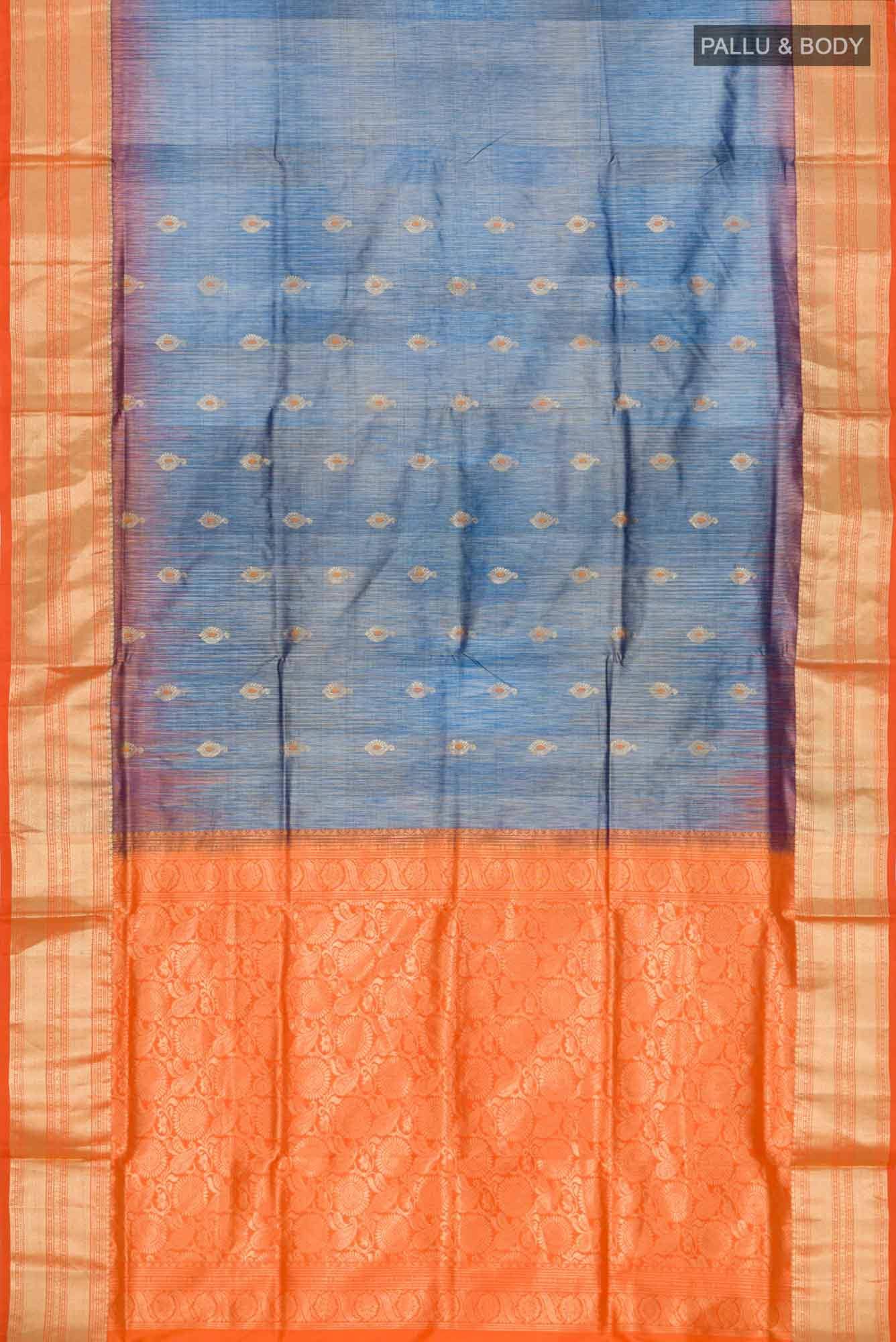 Blue Bangalore Silk Saree