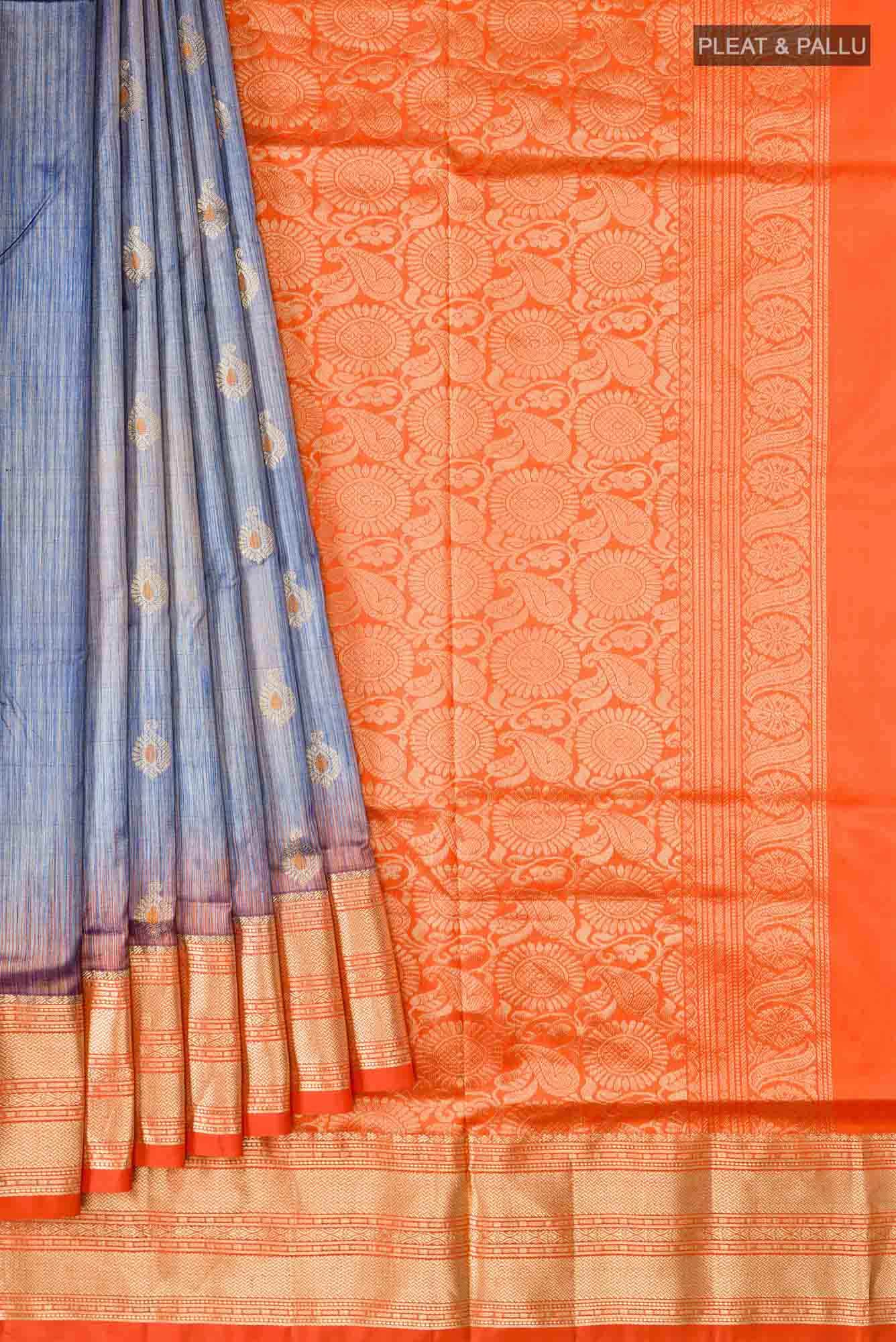 Blue Bangalore Silk Saree