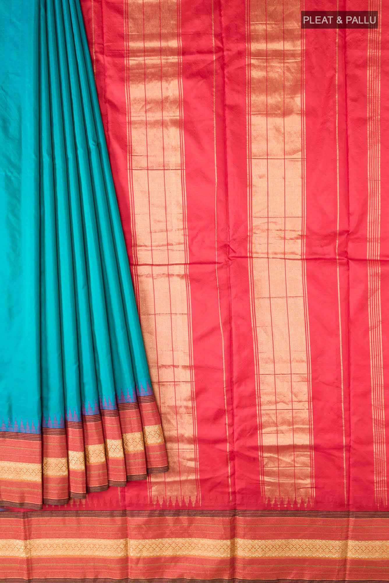 Blue Bangalore Silk Saree