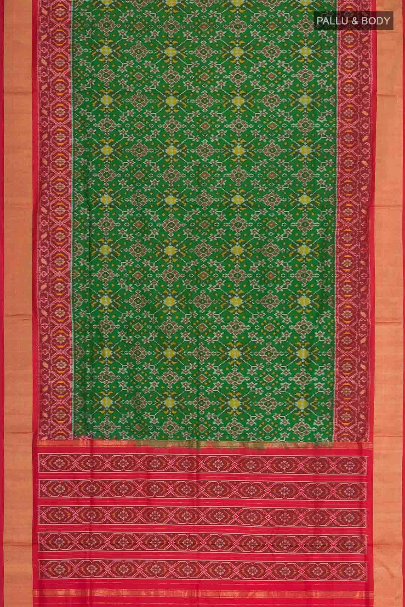 Green Pochampally Silk Saree