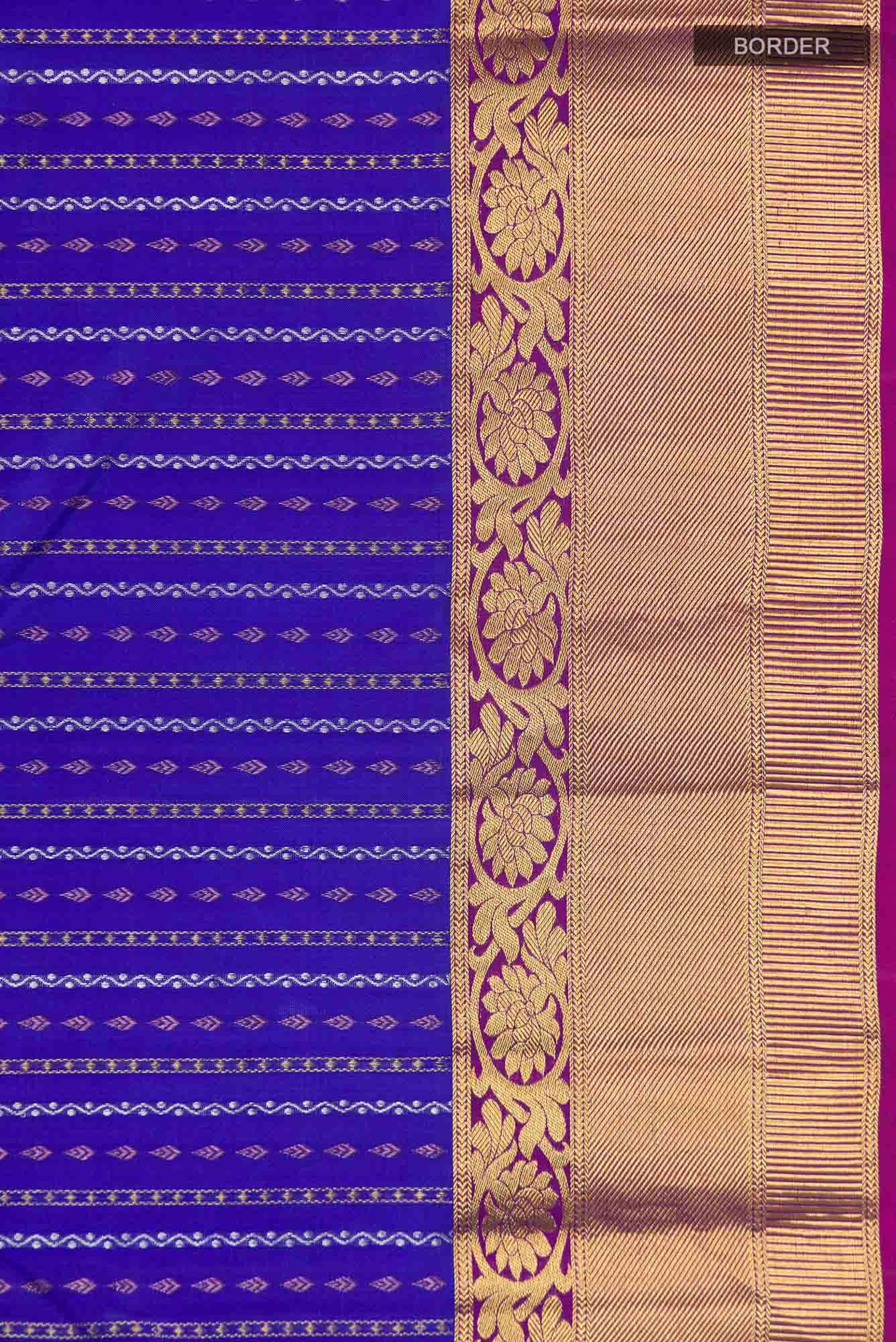 Blue Kanchipuram Silk Saree